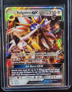 Pokemon TCG Sun and Moon Card Solgaleo GX 89/149 Full Art Rare