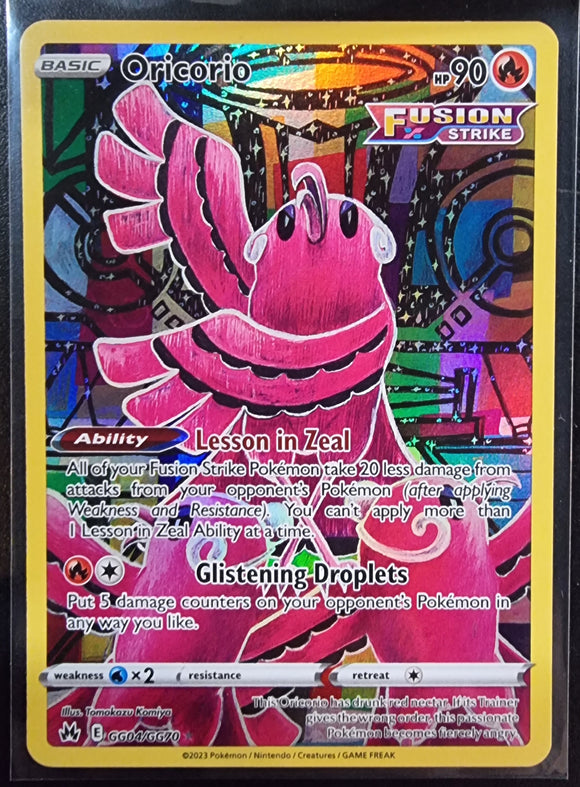 Oricorio - Pokemon Crown Zenith Galarian Gallery Holo Rare #GG04/GG70