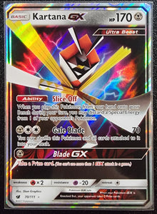 Kartana GX - Pokemon Crimson Invasion FULL ART Holo Foil Ultra