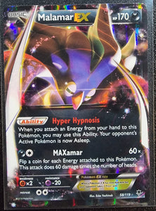 Malamar EX - Pokemon Phantom Forces Holo Foil Ultra Rare #58/119