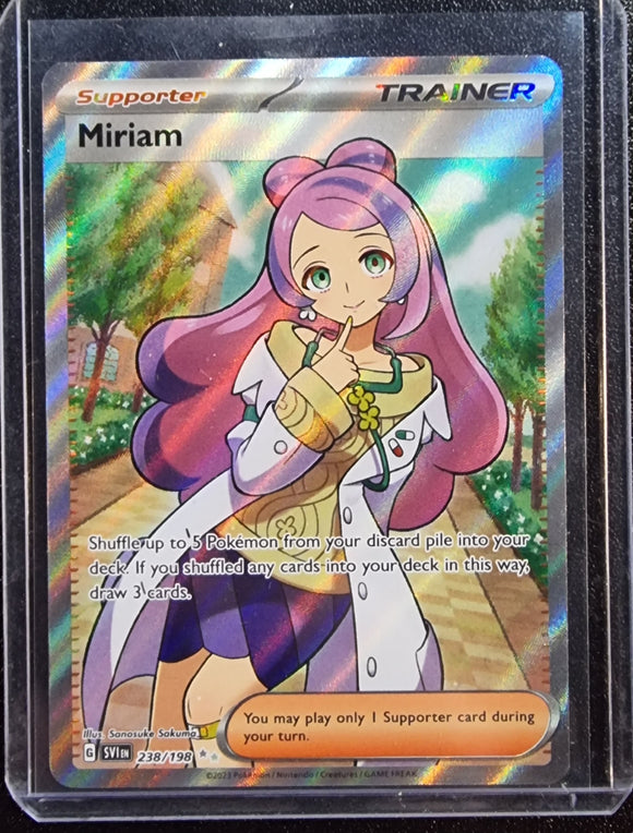 Miriam - Pokemon Scarlet & Violet FULL ART Holo Foil Ultra Rare #238/198