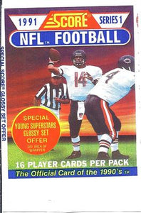 1991 Score Series 1 NFL Football - Retail Pack