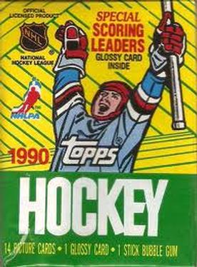 1990-91 Topps NHL Hockey cards - Retail Wax Pack