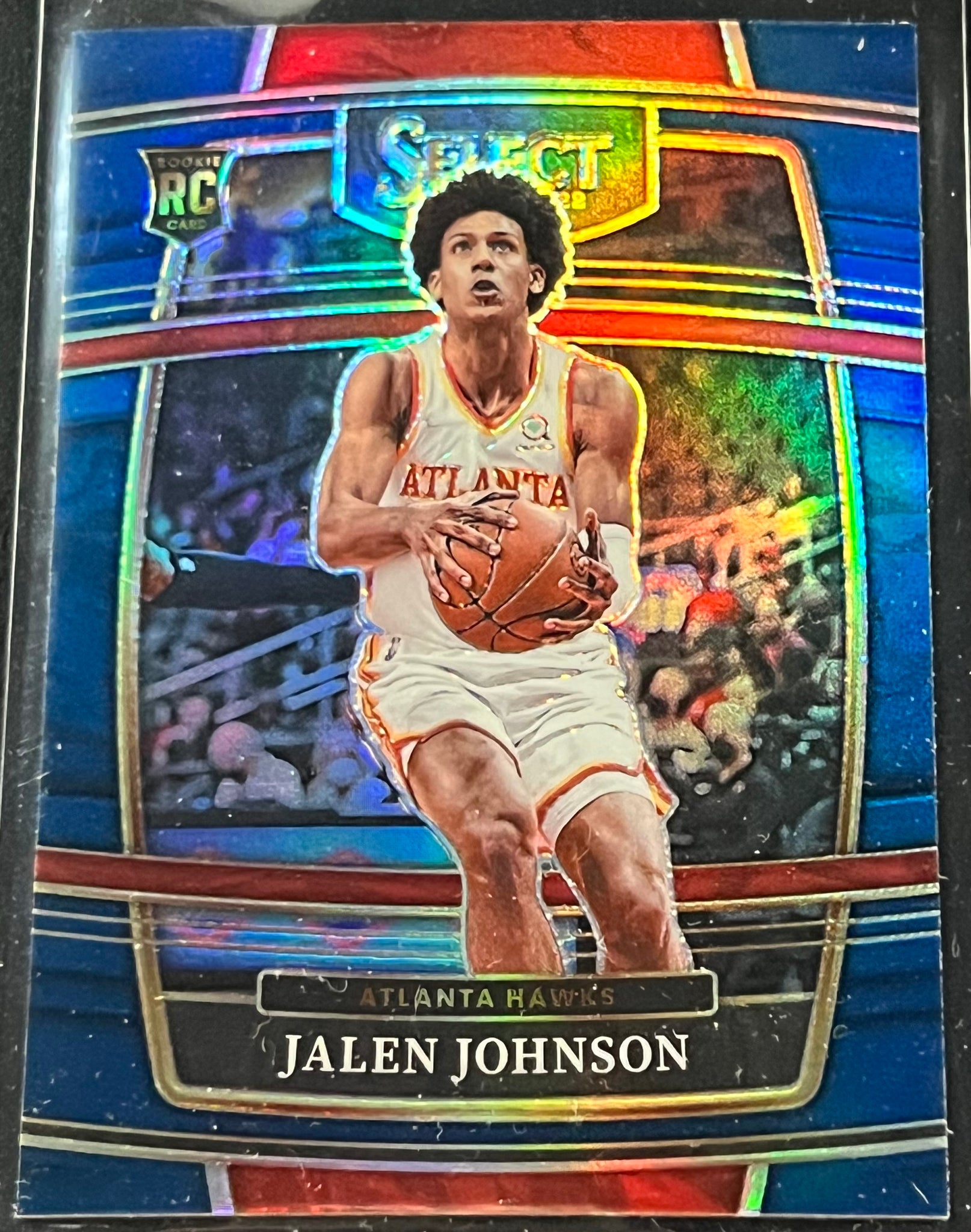 Jalen Johnson RC - 2021-22 Panini Select Basketball CONCOURSE BLUE #17