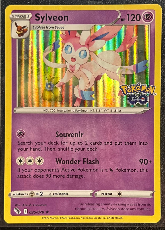 Sylveon - Pokemon GO Holo Foil Rare #035/078