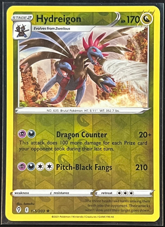 Hydreigon - Pokemon Evolving Skies Reverse Holo #115/203