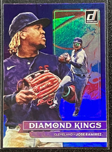 Jose Ramirez - 2022 Panini Donruss Baseball DIAMOND KINGS PURPLE #7