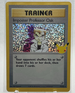 Imposter Professor Oak - Pokemon Celebrations Holo Rare #73/102