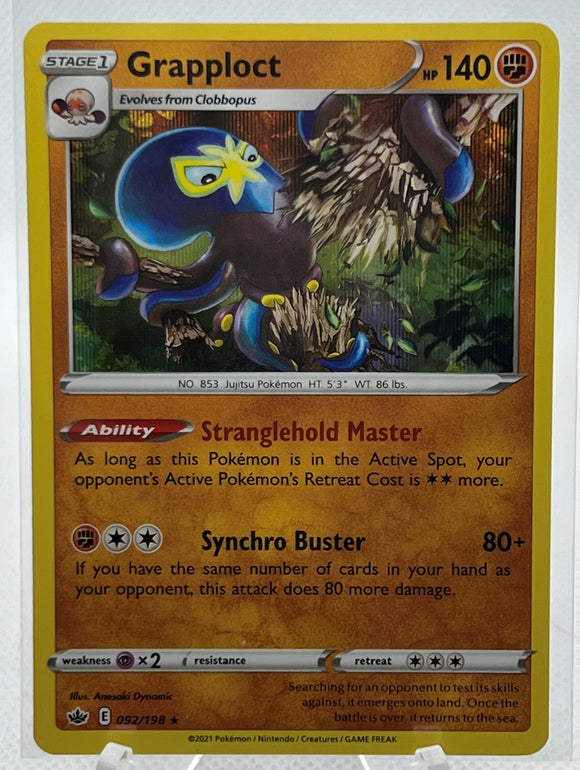 Grapploct - Pokemon Chilling Reign Holo Rare #92/198