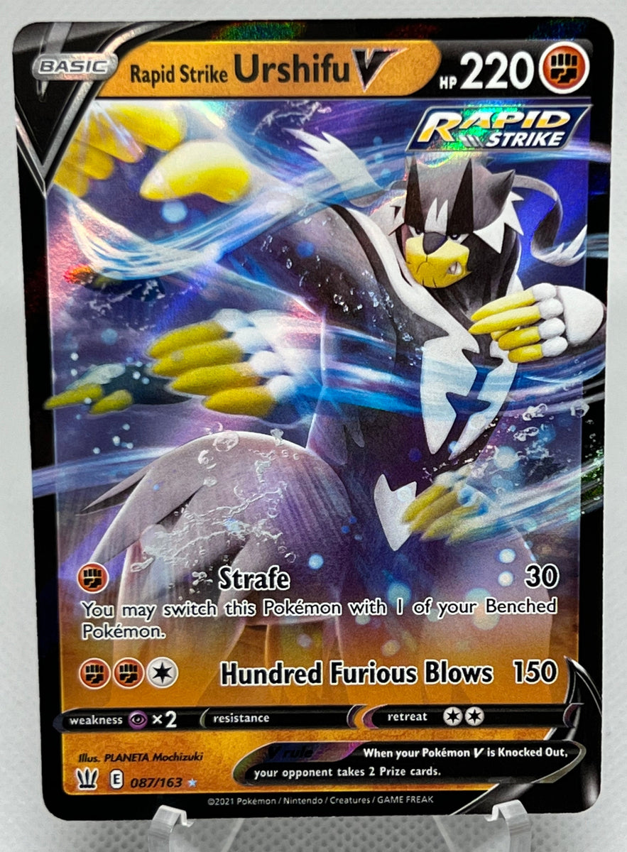 Rapid Strike Urshifu V - Pokemon Battle Styles Holo Foil Ultra Rare Ho ...