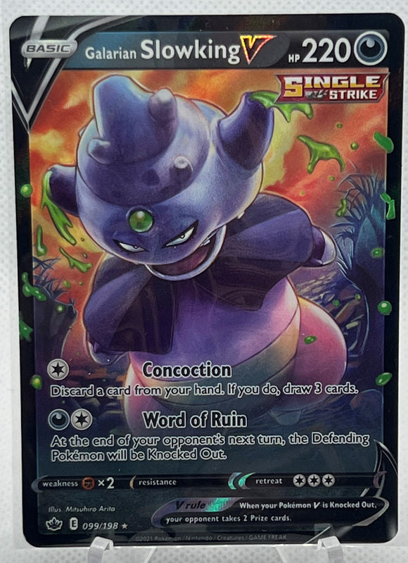 Galarian Slowking V - Pokemon Chilling Reign Holo Ultra Rare #099/198