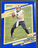 Taysom Hill - 2021 Panini Donruss Football Press Proof Blue #95