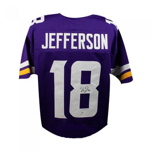 Justin Jefferson Minnesota Vikings Signed Nike Game Color Rush Jersey