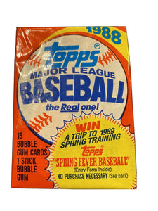 1988 Topps MLB Baseball cards - Retail Pack