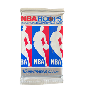 1990-91 NBA Hoops Series 1 NBA Basketball - Hobby Pack